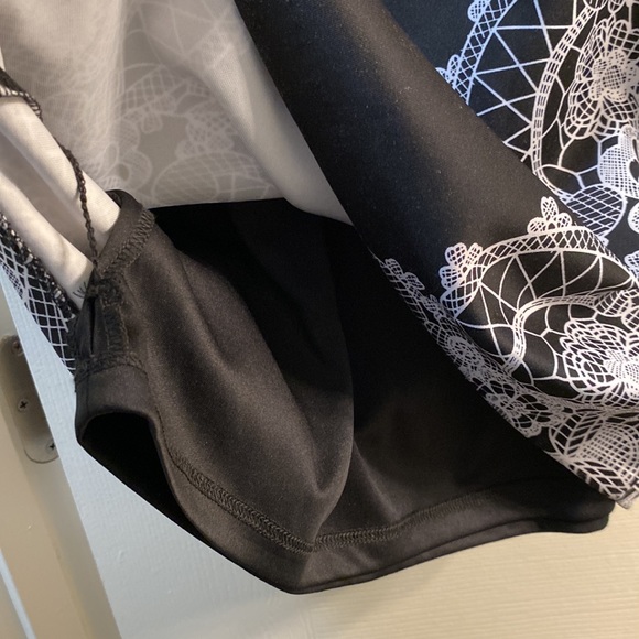 Alfani Petite short sleeve black and white dress - Picture 7 of 12